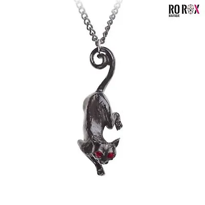 Buy Cat Sith Necklace Alchemy England Black Superstious Gothic Alternative Jewellery • 16.99£