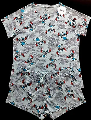 Buy Stitch (lilo &) Ladies Top & Shorts Pyjama Set Pj's Bnwt Primark Licensed • 15.95£