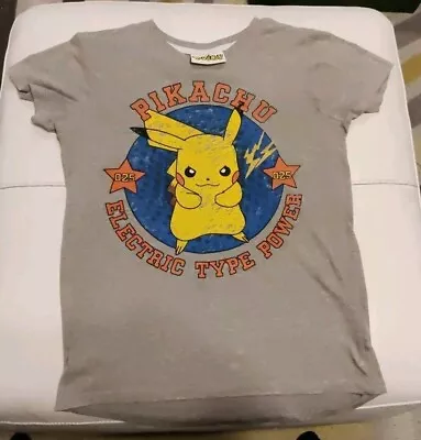 Buy Next Grey Pikachu T Shirt Size 9 Years • 5£
