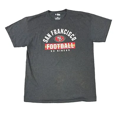 Buy Nfl T-Shirt Graphic Print Spell Out San Francisco Grey Mens Large • 11.99£