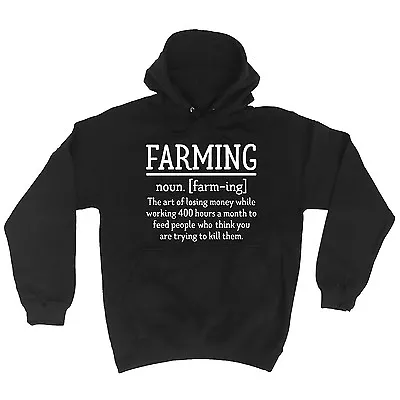 Buy Farming Noun Comedy Farmer Joke Funny HOODIE Birthday Gift Present For Him Her • 24.95£