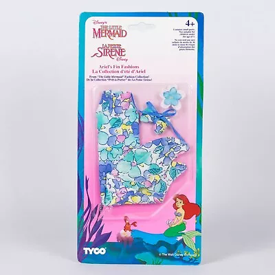 Buy MOC 1991 Tyco Disney The Little Mermaid Ariel Fin Fashions Outfit Blue Floral • 35£