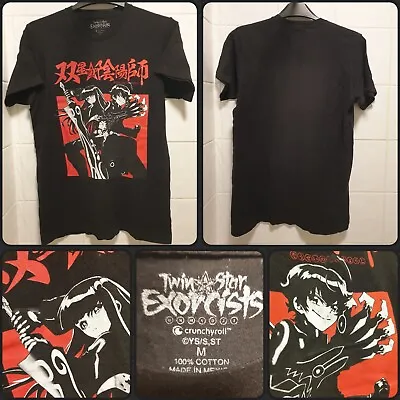 Buy Twin Star Exorcists Crunchyroll Anime Merch BLACK 100% Cotton T-Shirt M • 13.50£