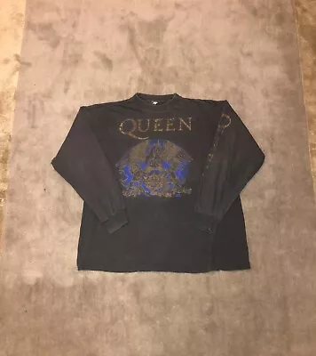 Buy Vintage 1982 Queen ‘Bohemian Rhapsody’ Longsleeve T Shirt (read Description) • 150£