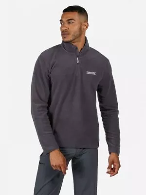 Buy Regatta Men Thompson Half Zip Micro Fleece Top Pullover Fleece Sweatshirt LARGE • 11.99£