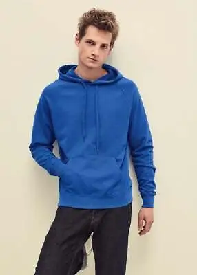 Buy Fruit Of The Loom Mens Lightweight Hoodie - Cotton Blend | Various Colours • 14.64£