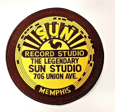 Buy Sun Record Memphis Studio Rock N Roll Elvis Johnny Cash Large Patch Iron On   • 7£