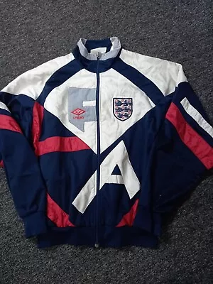 Buy England 90-92 National Team Vintage Jacket Umbro M #1002 • 29.99£