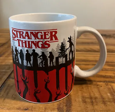Buy Stranger Things Official Merch Netflix / Loungefly Coffee Tea Mug Grey & W/ Logo • 19.29£