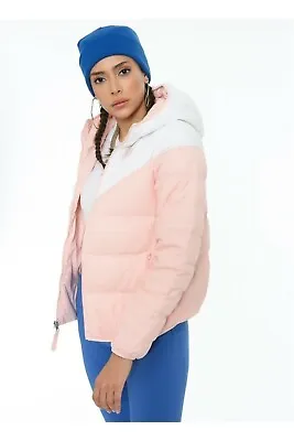 Buy Women’s Nike Downfill Windrunner Reversible Puffer Jacket Sz M Pink White New  • 69.99£