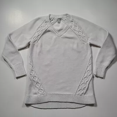 Buy LL Bean Sweater Women's XS Pullover Knit V-Neck Work Basic Christmas Winter Top • 15.03£