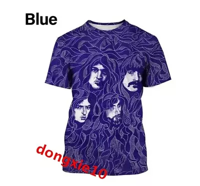 Buy Mens Womens Deep Purple 3D Summer T-Shirt Short Sleeve Tee Tops Pullover Gift • 8.39£