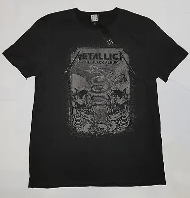 Buy Metallica 100% Official The Black Album Diamante Amplified • 21.99£