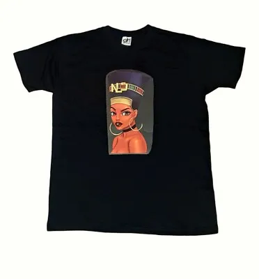 Buy DIY Custom IRON ON T- SHIRT Black Egyptian Queen Black Tee Shirt Women's Size S • 10£