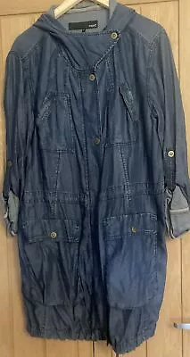 Buy Next Hooded Tencel (denim Blue) Jacket Size 14 • 7£
