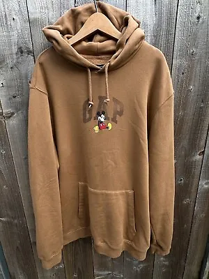 Buy Gap Disney Sweater Mickey Mouse Sweatshirt Hoodie Adult Large Brown/Tan • 25.95£