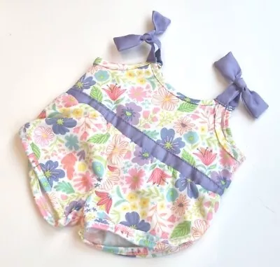 Buy BUILD A BEAR Romper Clothes Girls Pretty Easter Floral Purple Outfit BNWT  • 16.99£