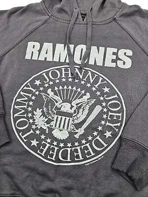 Buy The Ramones Presidential Seal Women's/Girls Medium 2011 Grey Hoodie Sweatshirt • 20.01£