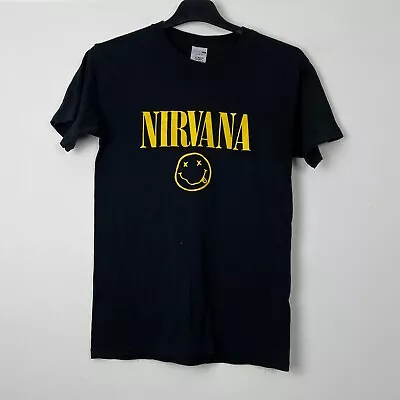 Buy Nirvana Smiley Screen Stars Rare Band T-Shirt S • 5£
