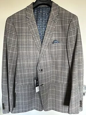 Buy Jacamo Men’s Check Suit Jacket Size 50L • 12£