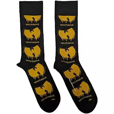 Buy Wu-Tang Clan Dripping Logo Black Socks One Size UK 7-11 OFFICIAL • 8.89£