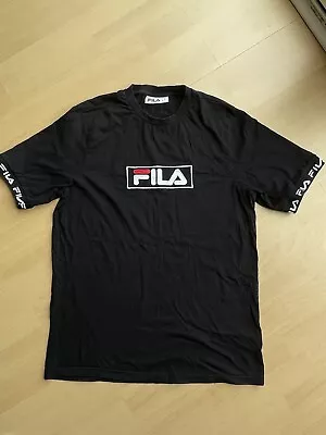 Buy Fila Men’s Black T-shirt Size L (more A Medium) • 7£