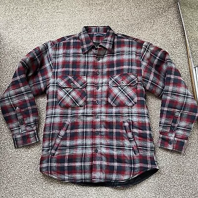 Buy 'Easy' Mens WInter Shirt - Size Small - Red Check (overshirt, Loose Fit, Padded) • 4.99£