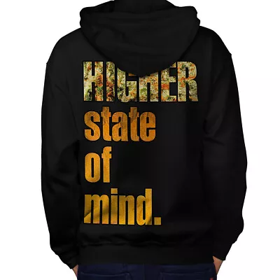 Buy Wellcoda Higher State Of Mind Mens Hoodie, Smoke Design On The Jumpers Back • 25.99£
