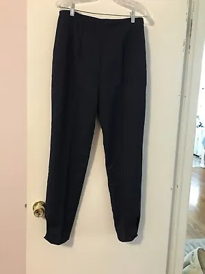 Buy Banned Apparel Tempting Fate Slim Fit Navy Pinup Pants Size Large UK 14 • 11.37£