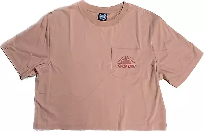 Buy Santa Cruz Rise N Shine Cropped T-Shirt Clay Womens Small Sample 50% Off • 12.95£