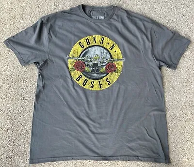 Buy Guns N Roses Officially Licensed Short Sleeve T-shirt Mens 2XL Grey BRAND NEW • 9.95£