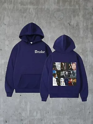 Buy Drake Hoodie Jumper All Dogs Lover Boy Scorpion Album Vinyl Hip Hop Rapper Blue • 37.92£