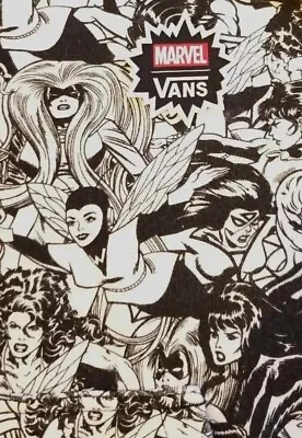 Buy Vans X Marvel Black And White Comic Art Hoodie Female Superheroes Womens Medium • 14.17£