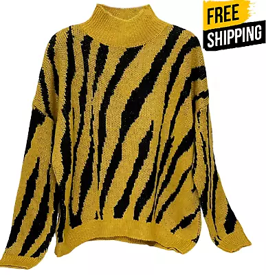 Buy Zebra Jumper Knitted Printed Ladies Sweater Sweatshirt Top Pullover Tee Jumpers • 25.99£