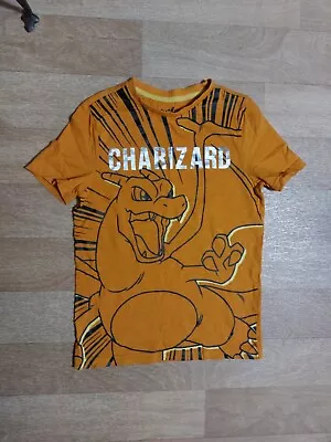 Buy Boys Orange Tesco Pokémon Charizard T Shirt. Age 7-8 Years. 100% Organic Cotton • 1.50£