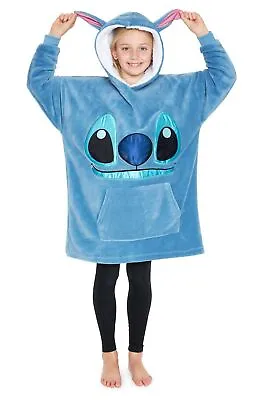 Buy Stitch Disney Hoodie For Kids, Fleece Oversized Hoodie Blanket, Disney Gifts • 26.49£