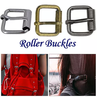 Buy Heavy Strong Roller Leather Belt Buckle Craft Clothing Jacket Coat 5-50pcs • 4.71£