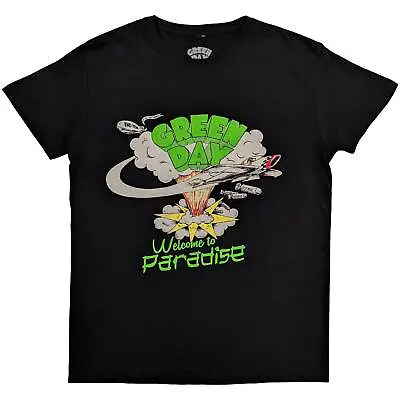 Buy Green Day T Shirt Welcome To Paradise Black Official New • 14.70£