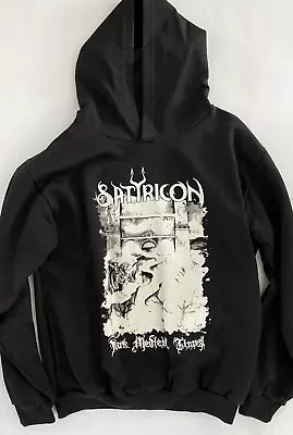 Buy SATYRICON - Dark Medieval Times HOODIE Mens Size M (S) Black Metal MH03 • 28.45£