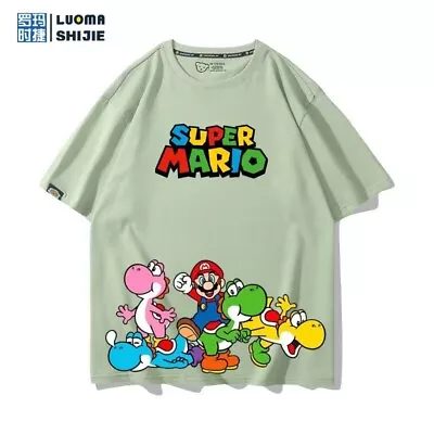 Buy Super Mario Bros Yoshi Manga Strip Anime Unisex Tshirt T-Shirt Tee S-3XL • 15.59£