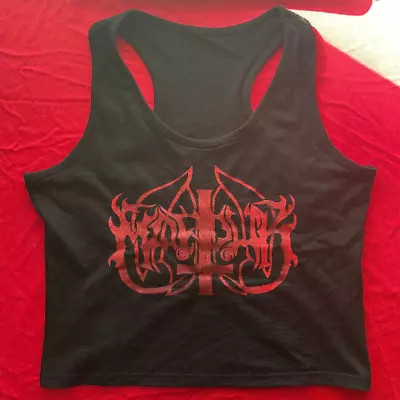 Buy Marduk Womens Tank Top Crop T Shirt Girls Black Metal Watain Dissection Heavy • 30.33£