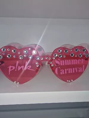 Buy Custom Concert Heart Glasses / Concert Tour Merch PINK SUMMER CARNIVAL  • 7£