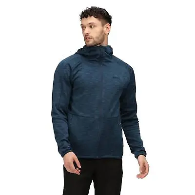 Buy Mens Ryedale II Full Zip Hooded Fleece Jacket 2 Pockets India Grey Denim S-2XL • 39.99£