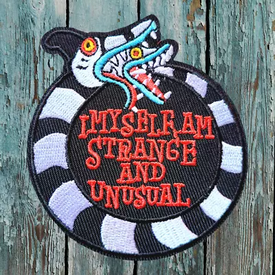Buy Sandworm Beetlejuice Movie Patch Iron-on Applique Monster Retro Y2K Gothic Snake • 3.75£