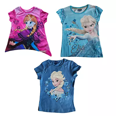 Buy Disney Frozen Official Girl's Short Sleeve T-Shirt / Top • 7.89£