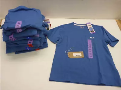 Buy Fila Womens Short Sleeve T-Shirt Chest Pocket Sizes XS, M & L Bright Cobalt Blue • 3.99£