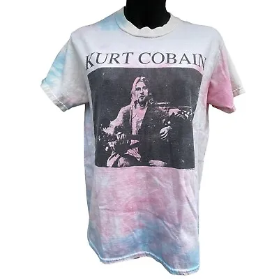 Buy Kurt Cobain Nirvana Tie Dye Short Sleeve T MTV Unplugged Women’s S Grunge Pastel • 28.79£
