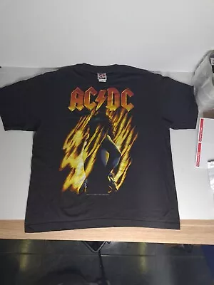 Buy Vintage 1998 ACME ACDC AC/DC Bonfire Size Large Black Faded T-Shirt  Made In Aus • 126.45£