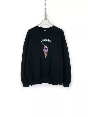 Buy I Scream Vintage Gildan Sweatshirt Merch Black Size Xl • 29.81£