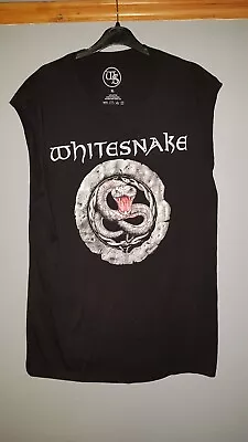 Buy Whitesnake Farewell Tour 2022 Black Cropped Sleeve T Shirt Xl • 18.99£